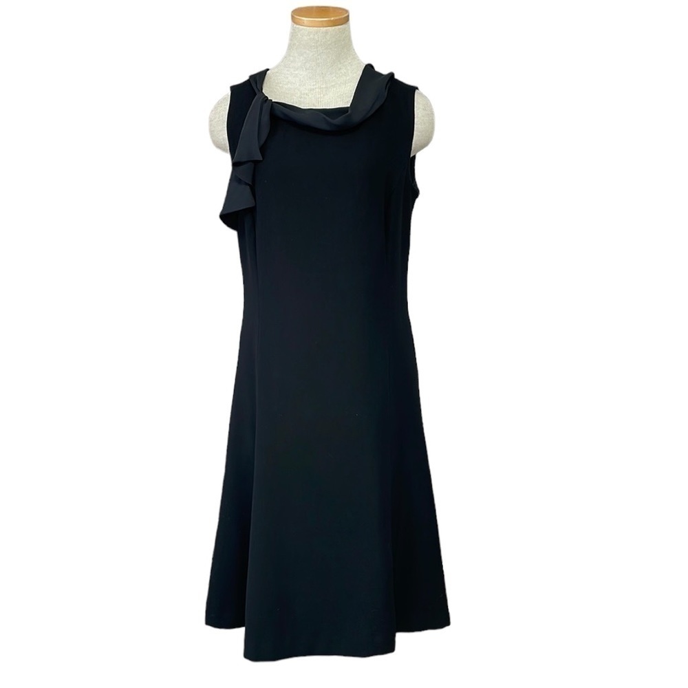 Les Copains Dress Italy Sleeveless Cocktail Designer Black Size 42 US 6